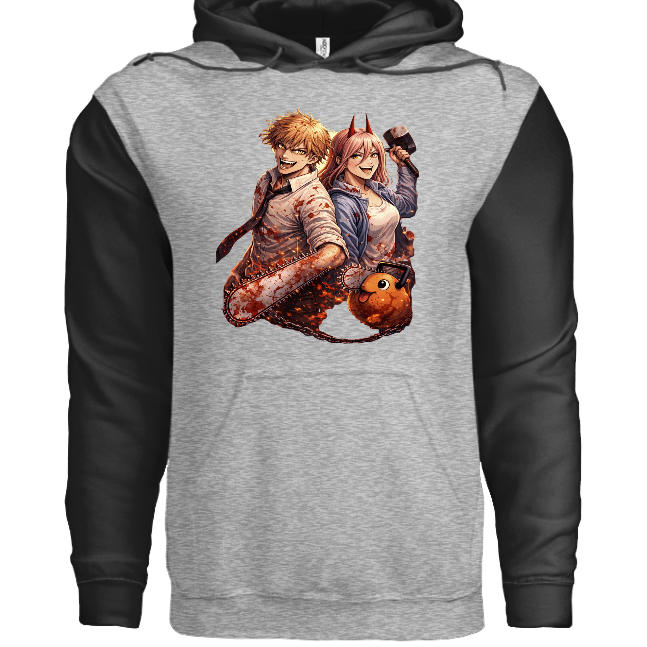 Grey Heather/ Black - FRONT